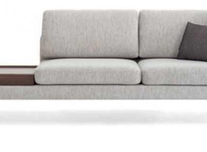 Luxus Wohnzimmer Sofa Modernen Design Holz mit Textil Lounge Club Sofa Big